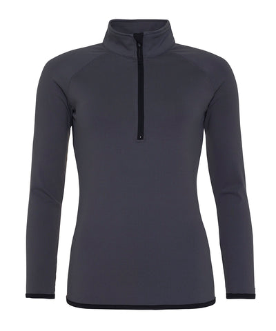 Sudadera con cremallera Cool para mujer | Gris Carbn/Negro Jet