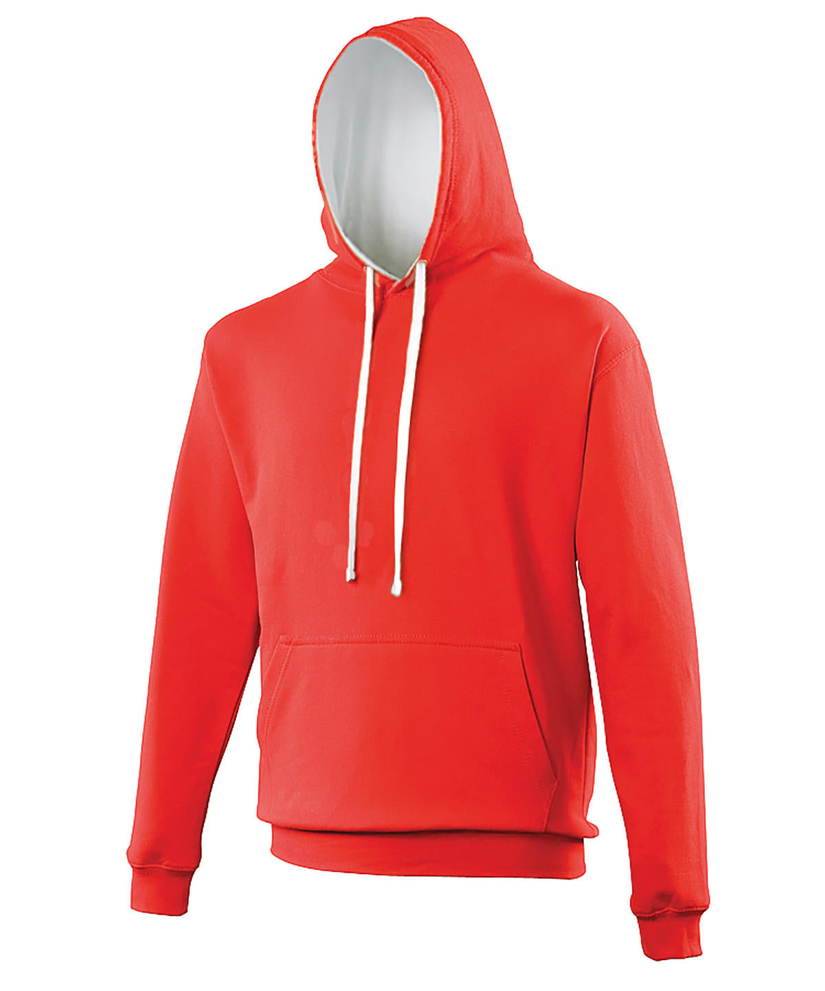 Sudadera avec capucha style universitaire | Rojo Fuego/Blanco rtico