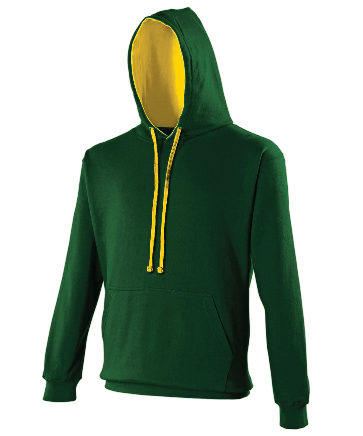 Sudadera avec capucha style universitaire | Vert Bosque/Oro