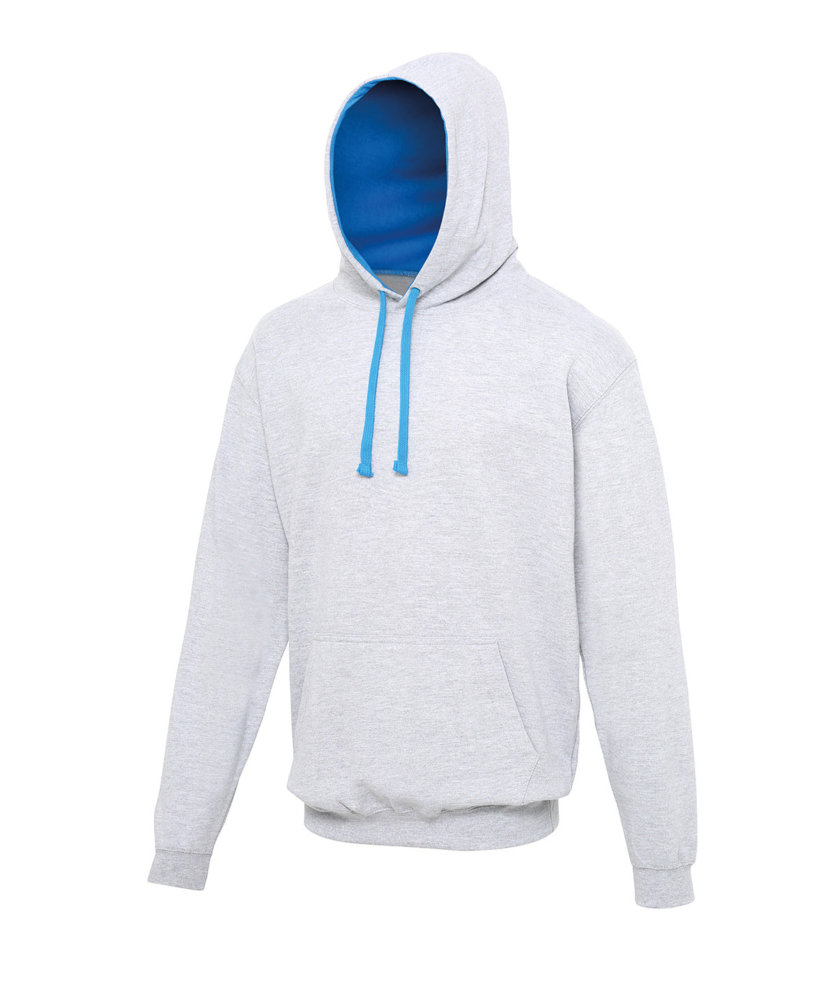 Sudadera avec capucha style universitaire | Gris Brezo/Azul Zafiro