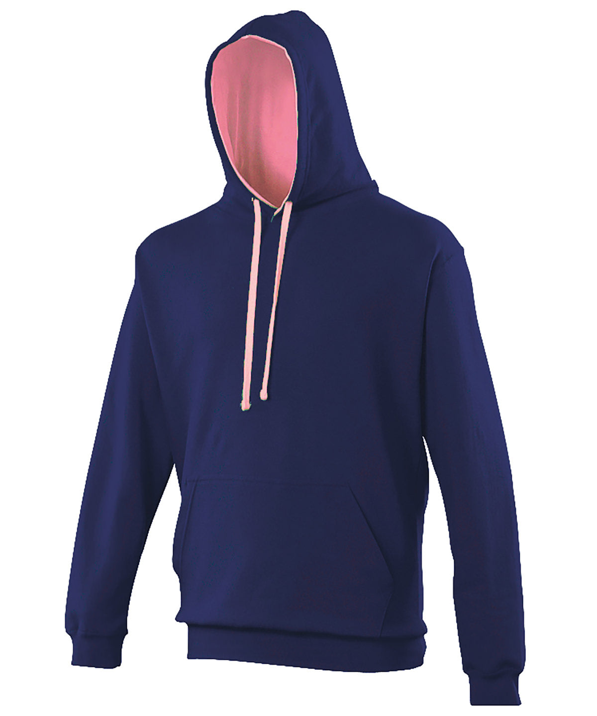 Sudadera con capucha estilo universitario | Azul Marino Oxford/Rosa Algodn De Azcar