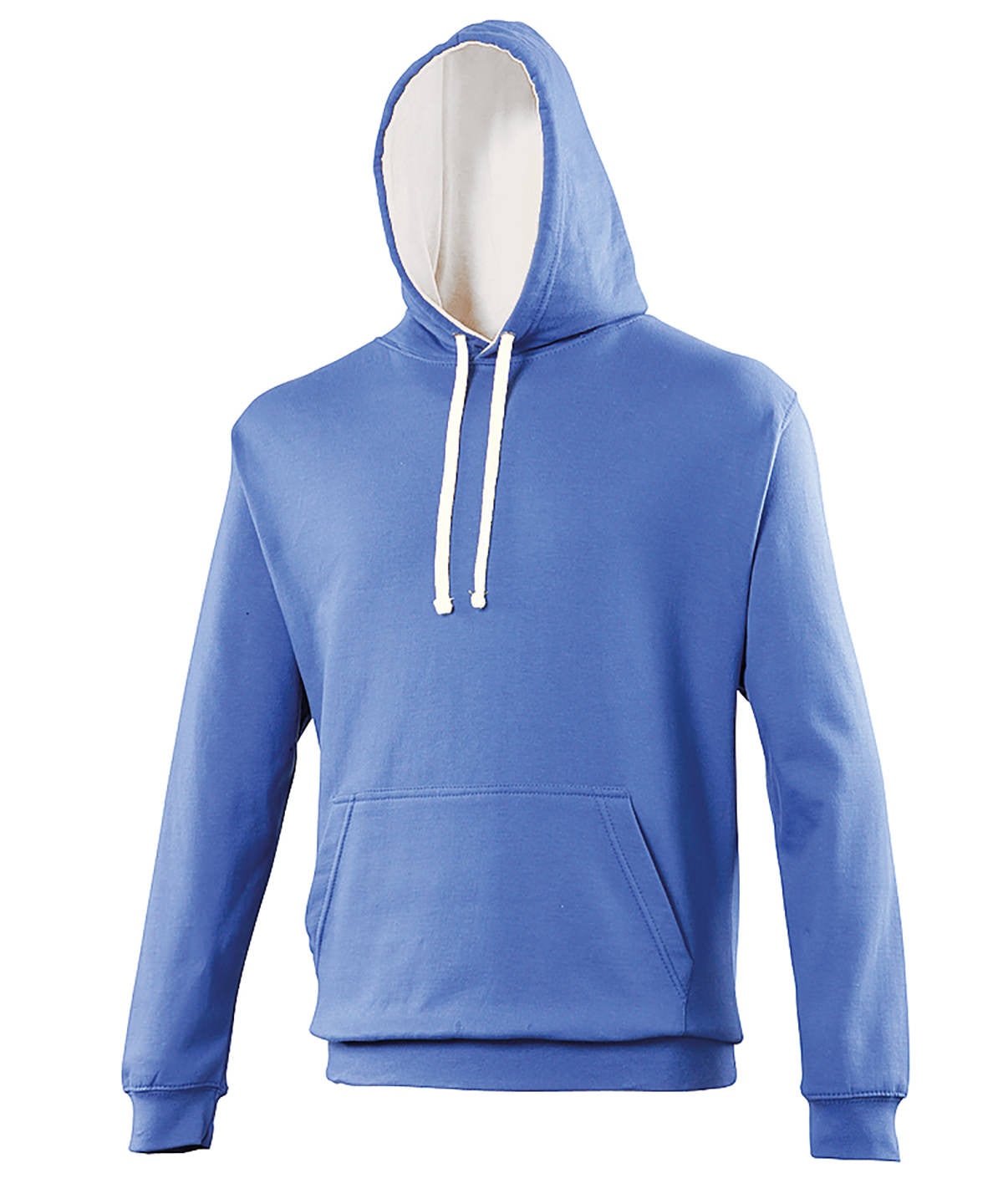 Sudadera con capucha estilo universitario | Azul Real/Blanco rtico