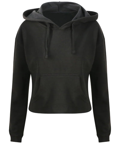 Kurzes Sweatshirt für Damen | Tiefschwarz - Tiefdunkles Schwarz