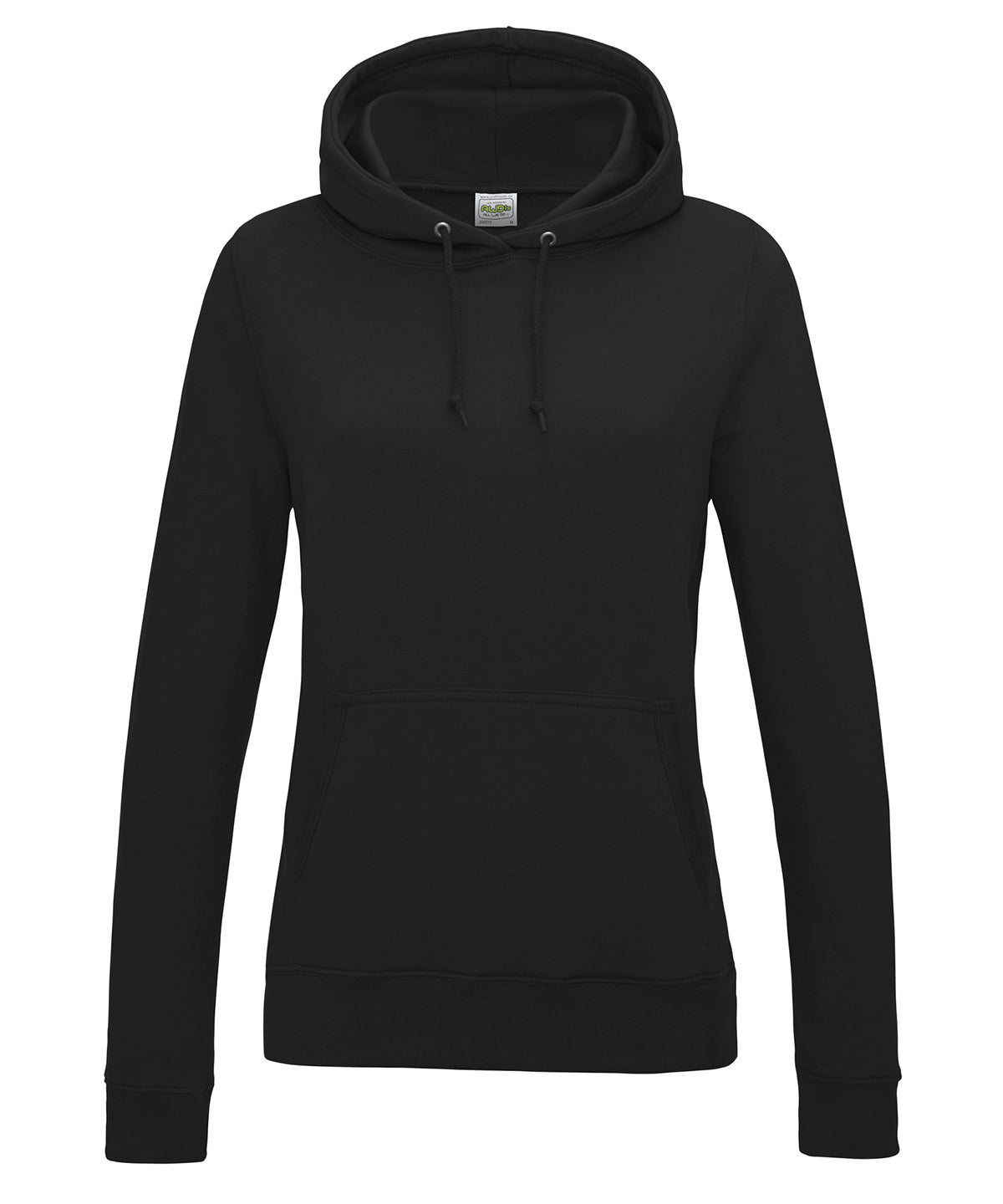 Sudadera con capucha universitaria para mujer | Negro Profundo - Negro Intenso Oscuro