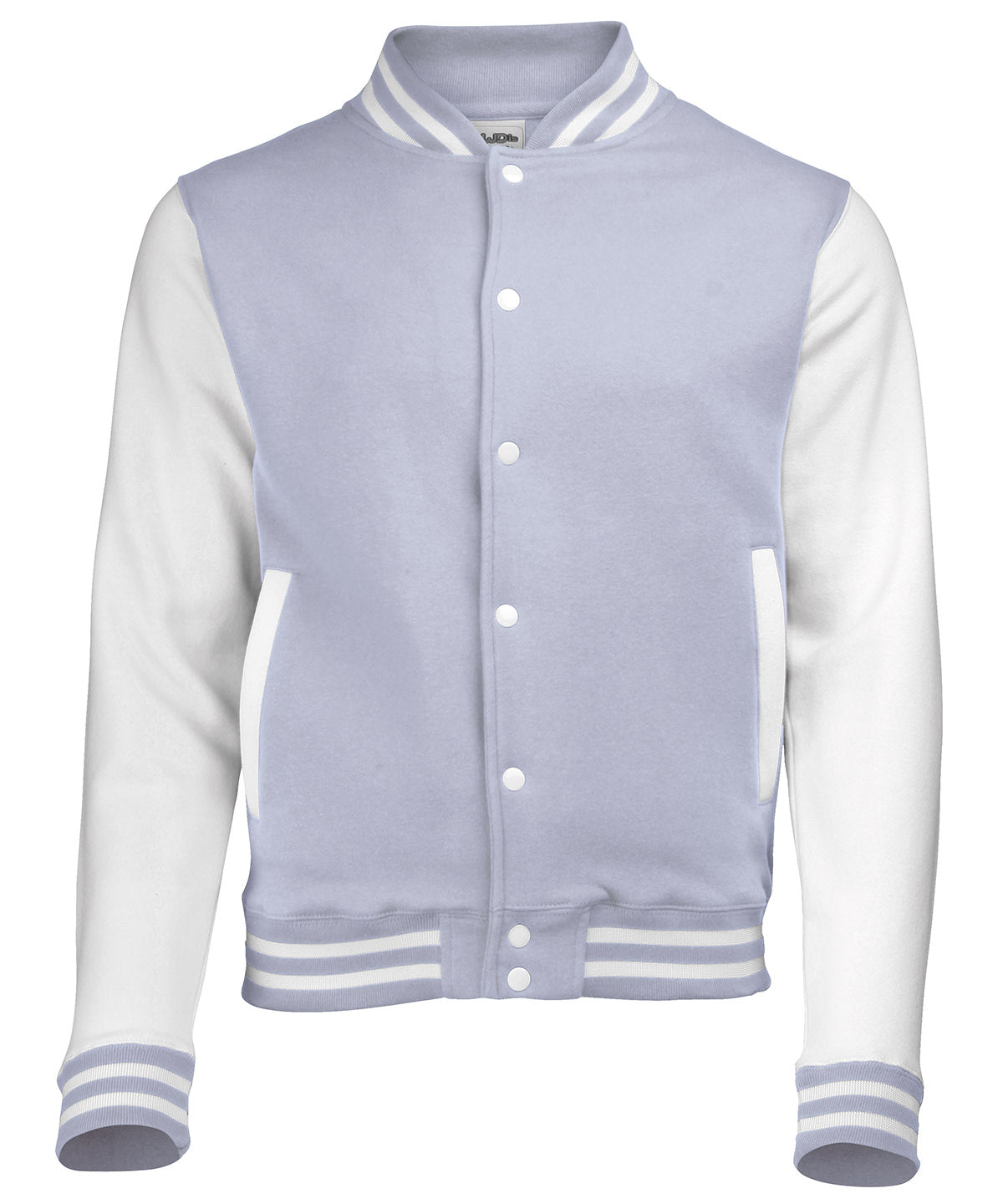 Chaqueta varsity | Gris Jaspeado/Blanco