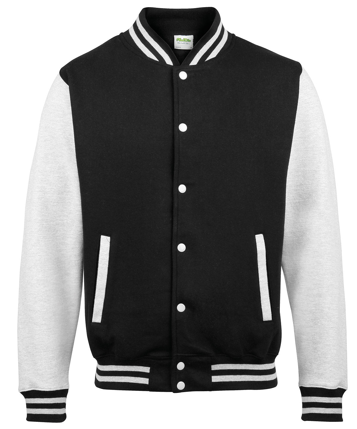 Chaqueta varsity | Negro Intenso/Gris Jaspeado - Carbn Profundo/Jaspeado Oscuro