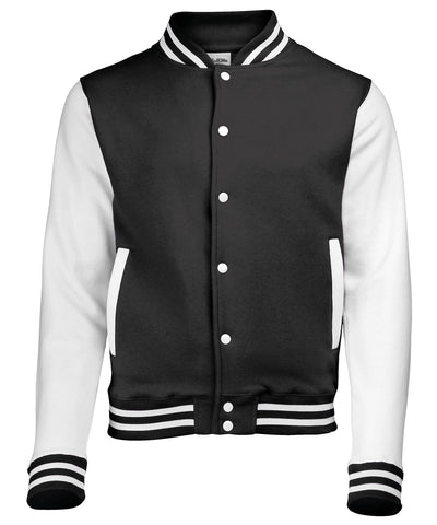 Chaqueta varsity | Negro Azabache/Blanco