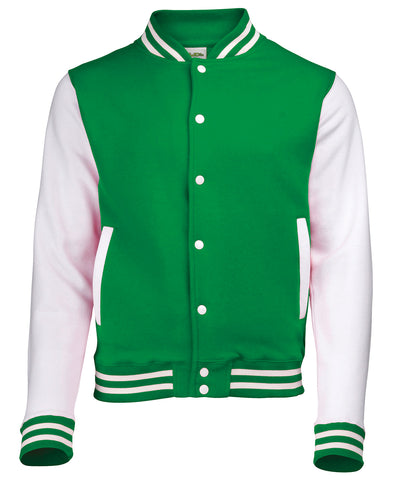 Chaqueta varsity | Verde Kelly/Blanco