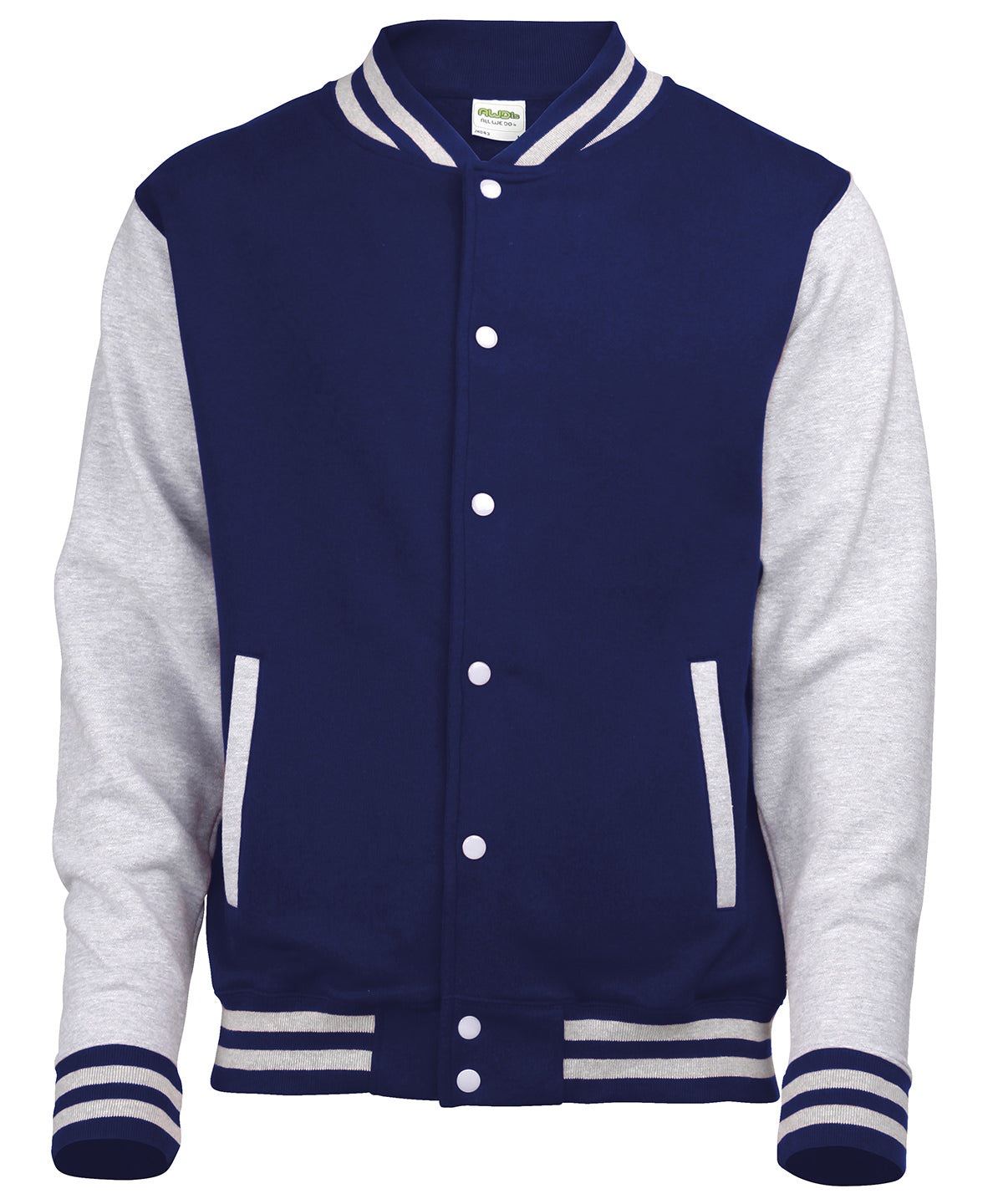Chaqueta varsity | Azul Marino/Gris Jaspeado