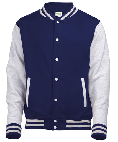 Chaqueta varsity | Azul Marino/Gris Jaspeado