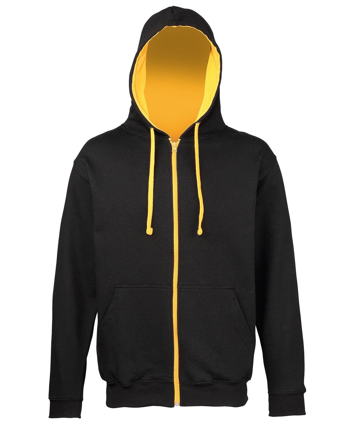 Sudadera con capucha Varsity | Negro Azabache/Dorado Brillante