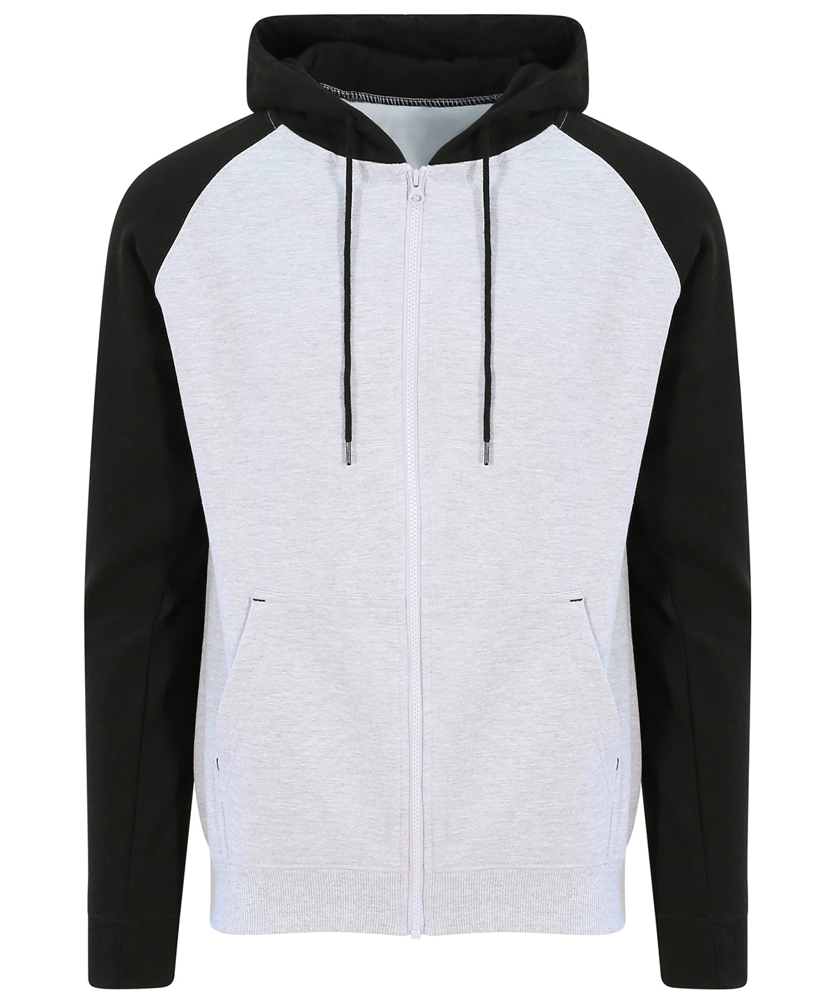 Baseball-Kapuzenpullover | Heather Grey/Jet Black