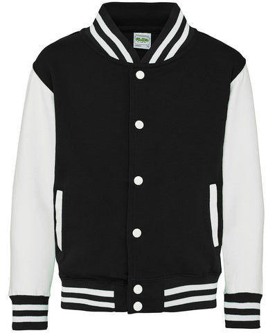 Chaqueta varsity para nios | Nègre Azabache/Blanco - Blanco Azabache