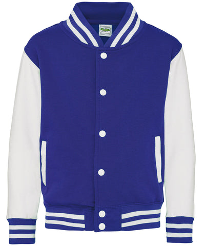 Chaqueta varsity para nios | Bleu Real/Blanco