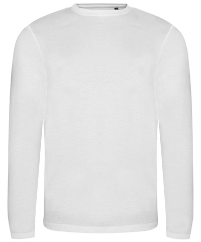 Camiseta de manga larga Triblend | Blanco Slido