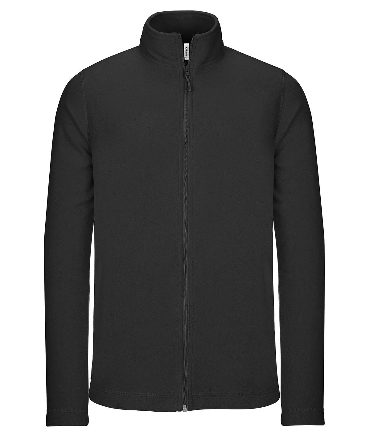Chaqueta de microfelpa con cremallera completa | Negro