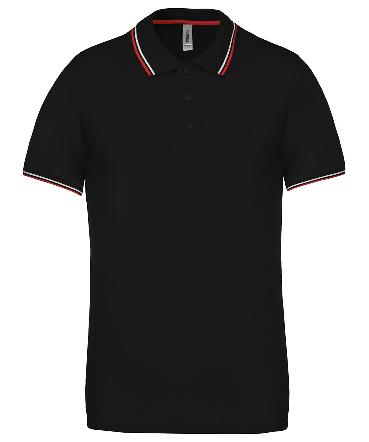 Camiseta polo de manga corta | Negro