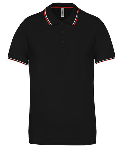 Camiseta polo de manga corta | Negro