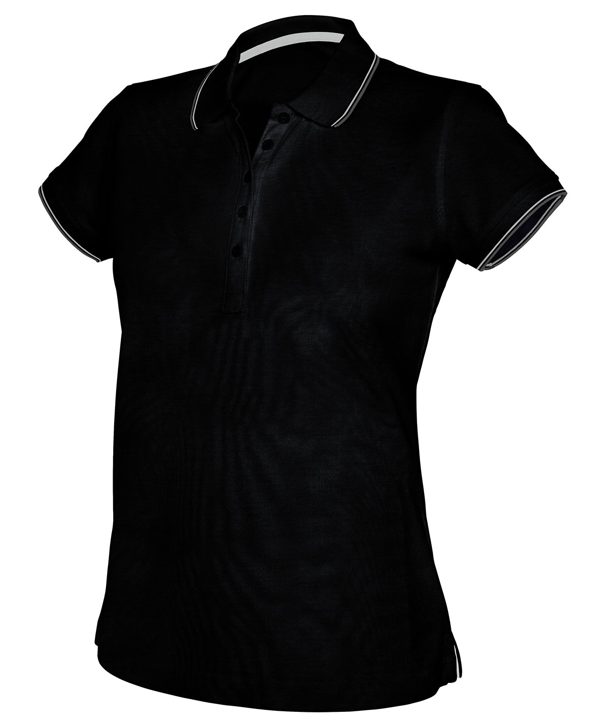 Camiseta polo de manga corta para mujer | Negro