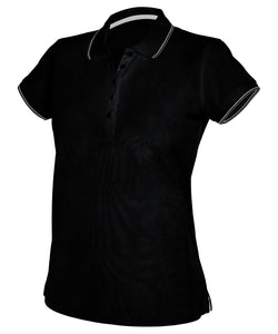 Camiseta polo de manga corta para mujer | Negro