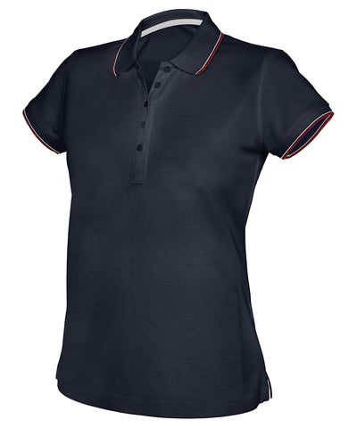 Kurzarm-Poloshirt für Damen | Marineblau