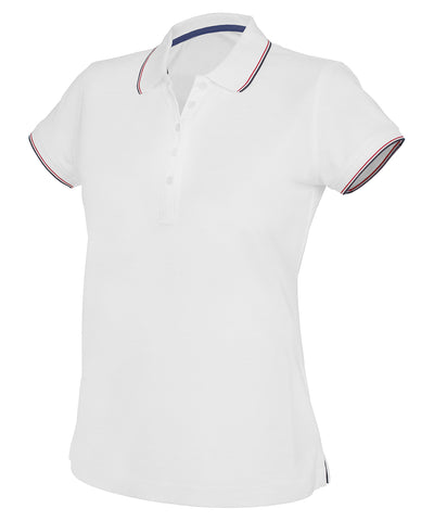 Kurzarm-Poloshirt für Damen | Weiß