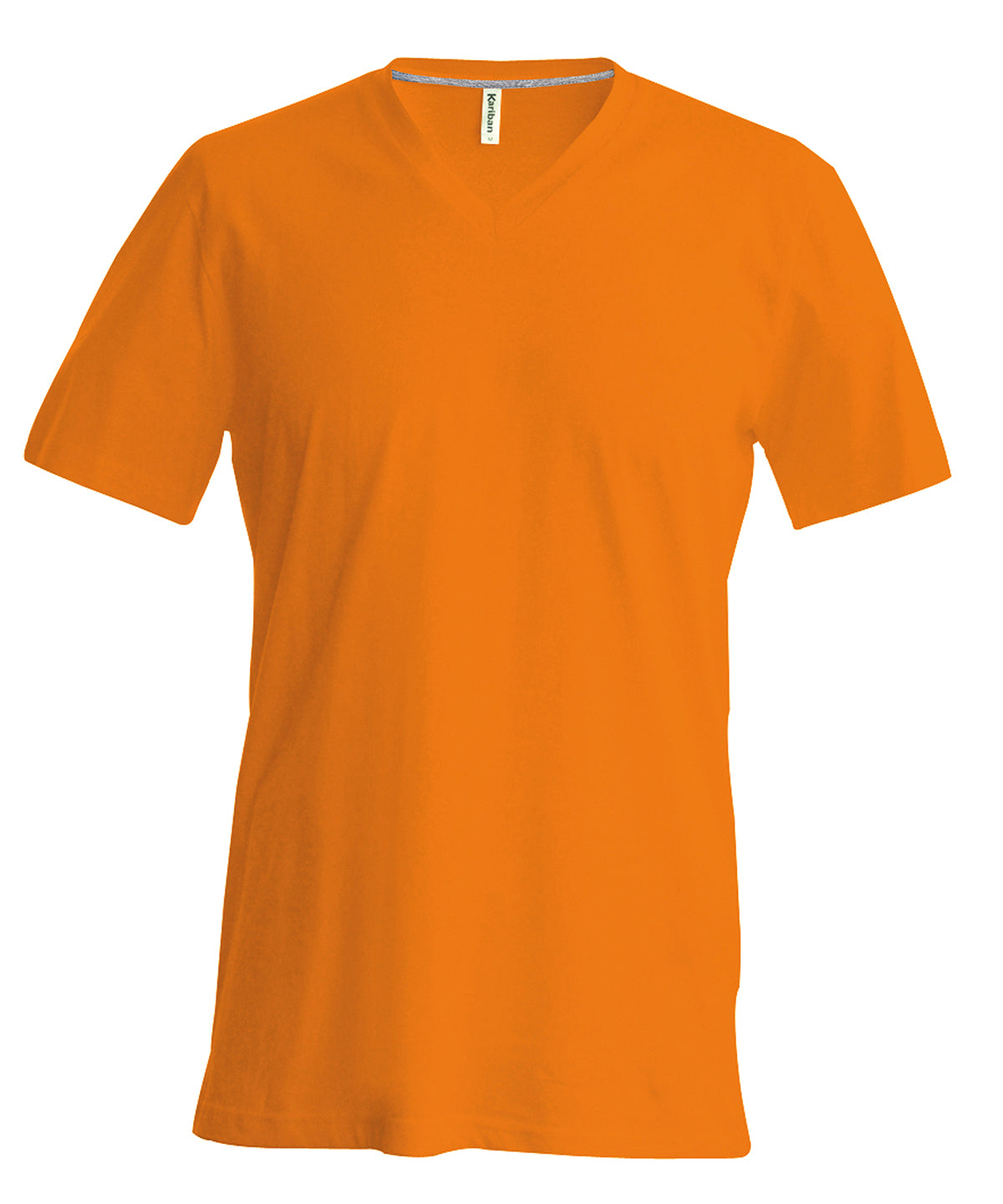 Camiseta de manga corta con cuello en V para hombre | Naranja