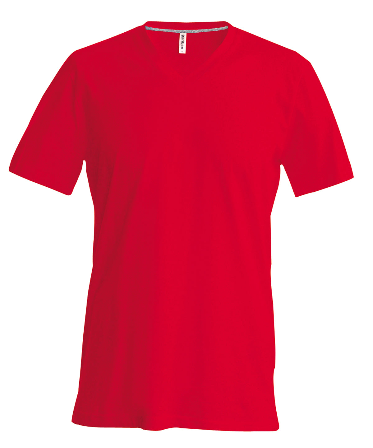 Camiseta de manga corta con cuello en V para hombre | Rojo