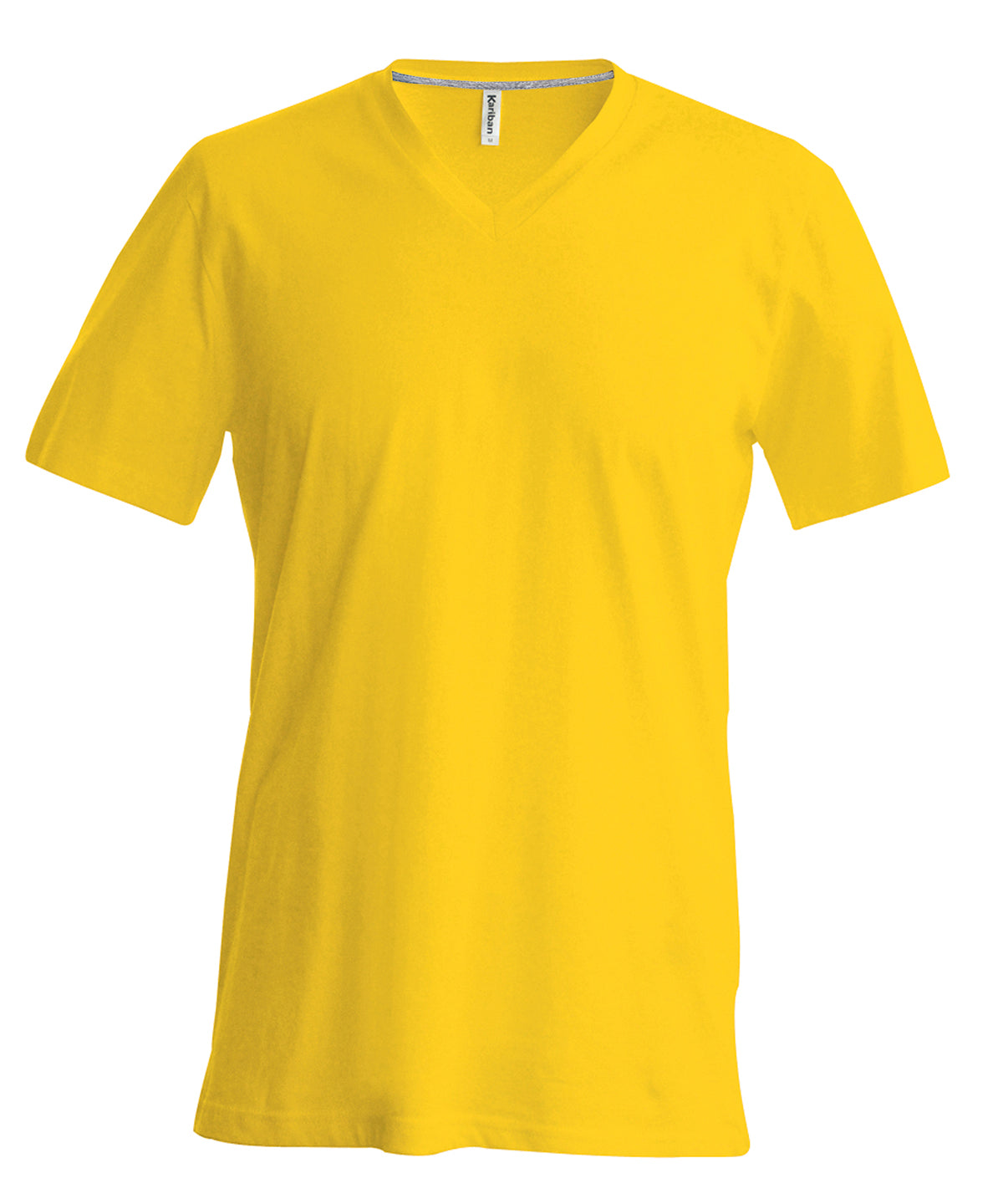 Camiseta de manga corta con cuello en V para hombre | Amarillo