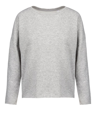 Sudadera extragrande para mujer | Gris Claro Jaspeado