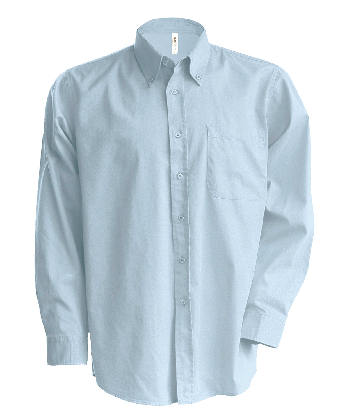 Camisa Oxford de manga larga para hombre | Azul Oxford