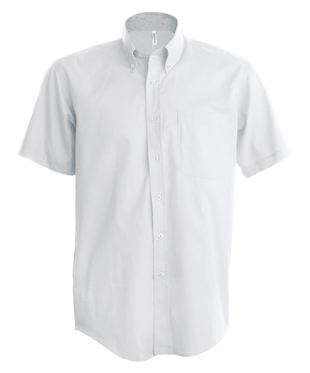 Camisa Oxford de manga corta para hombre | Blanco