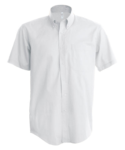 Camisa Oxford de manga corta para hombre | Blanco