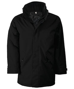 Parka acolchada | Negro/Negro