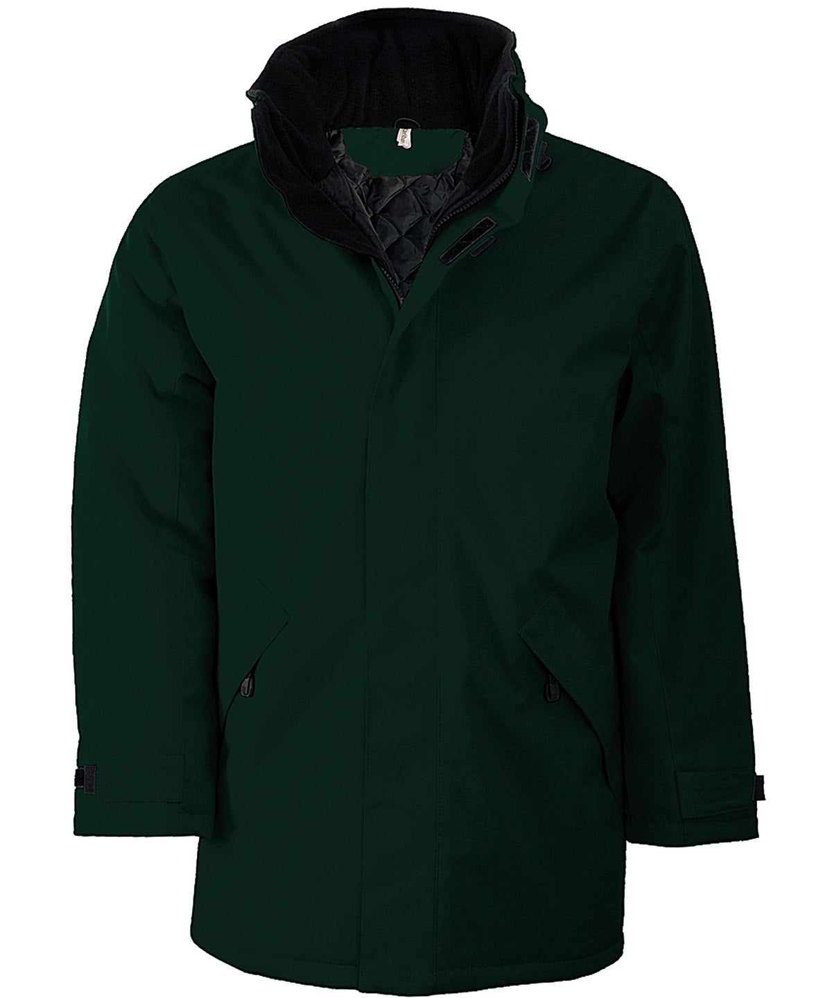 Parka acolchada | Verde/Negro