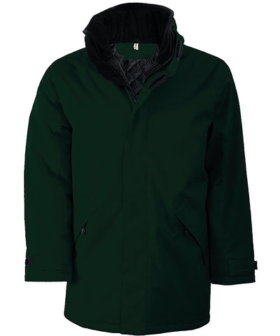 Parka acolchada | Verde/Negro