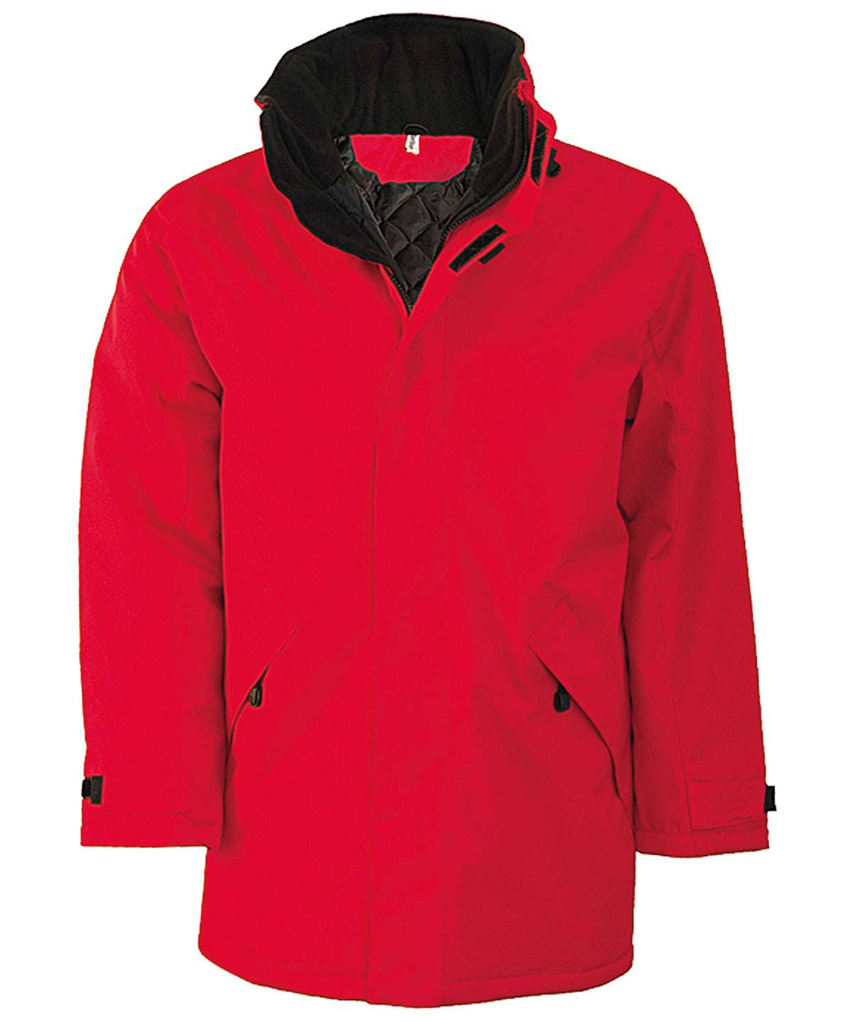 Parka acolchada | Rojo/Negro - Carmes/Negro