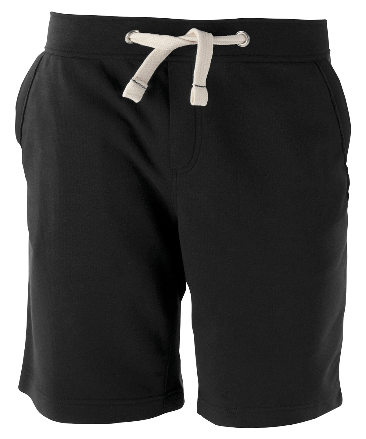 Bermudas unisex de French terry | Negro