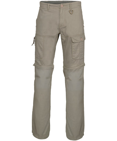 Pantalones avec mltiples bolsillos 2 en 1 | Beige Oscuro