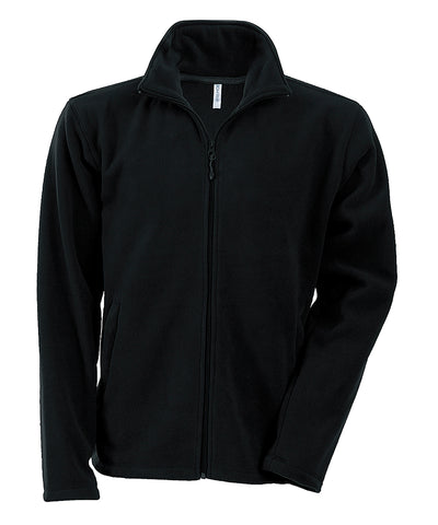 Chaqueta de microfelpa con cremallera completa Falco | Negro - Carbn