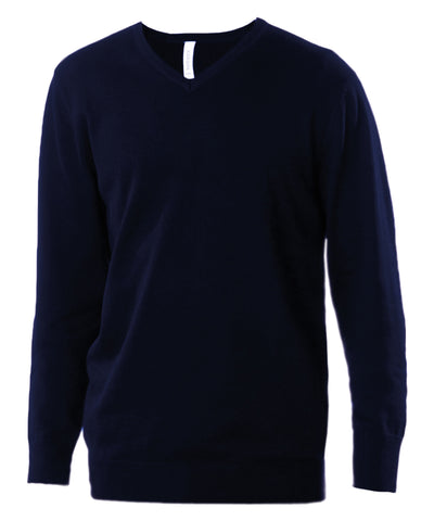 Herrenpullover mit V-Ausschnitt | Marineblau