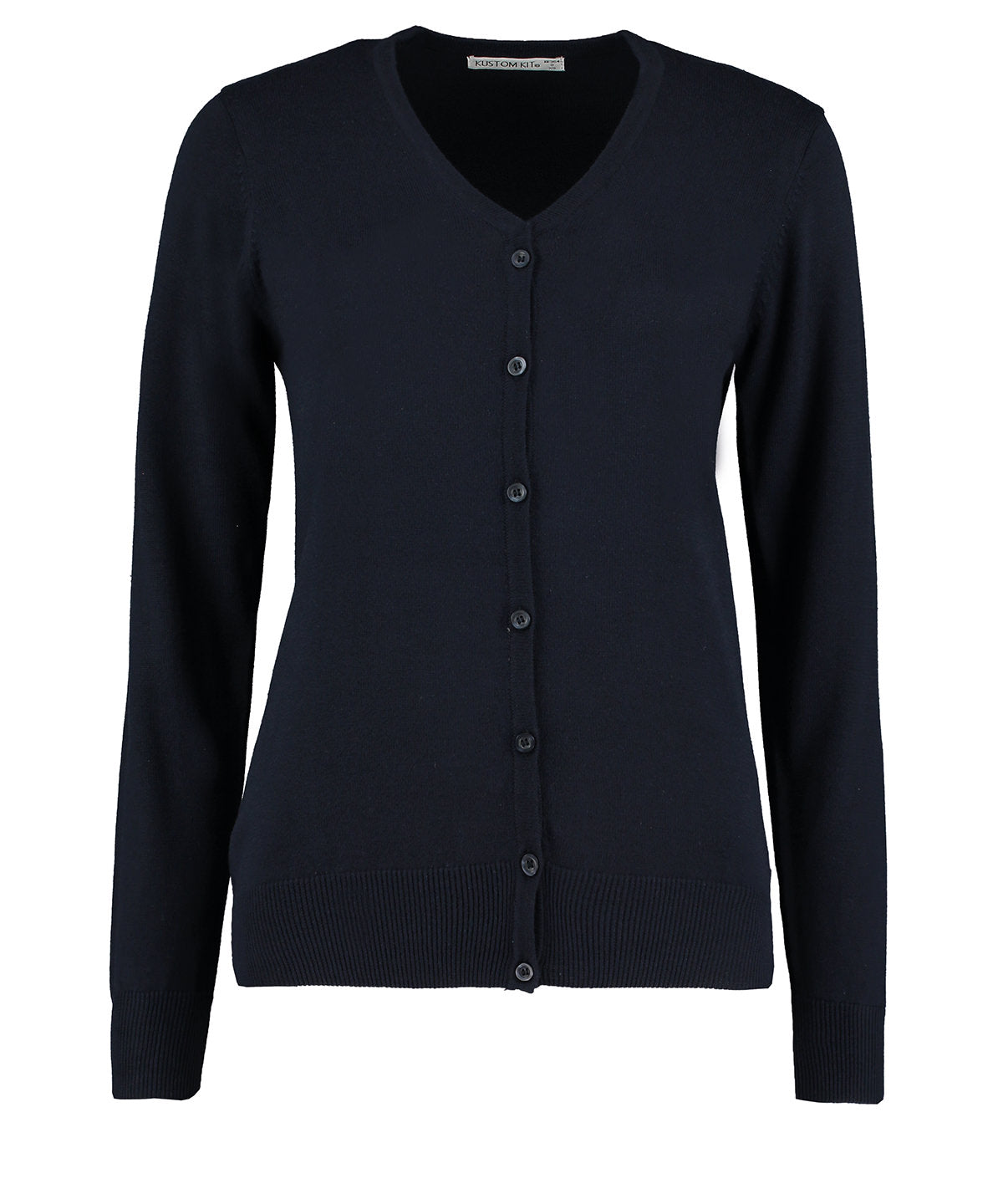 Arundel Damen-Cardigan mit V-Ausschnitt und langen Ärmeln (klassische Passform) | Marineblau