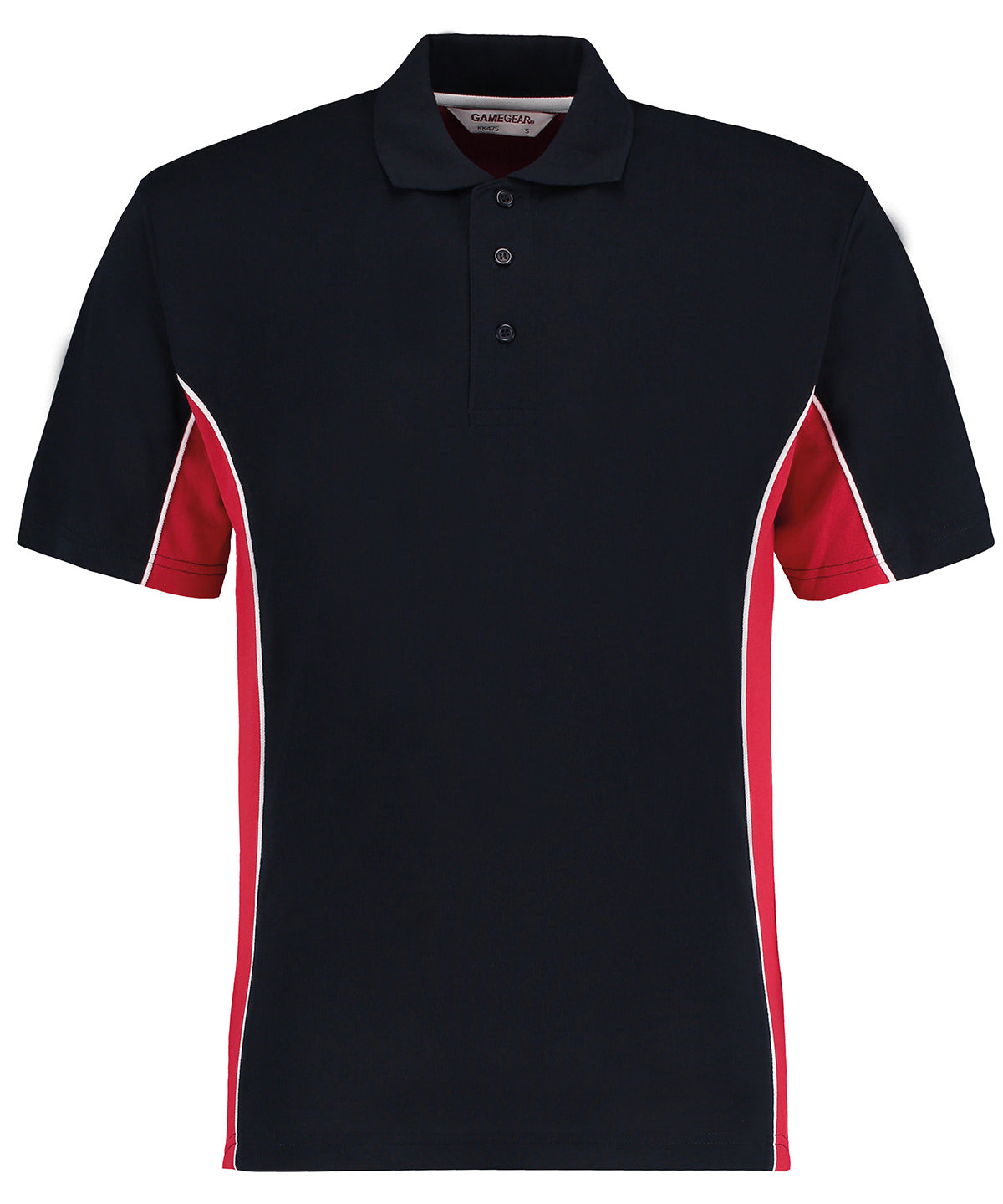 Polo Track (Classic Fit) | Marineblau/Rot/Weiß