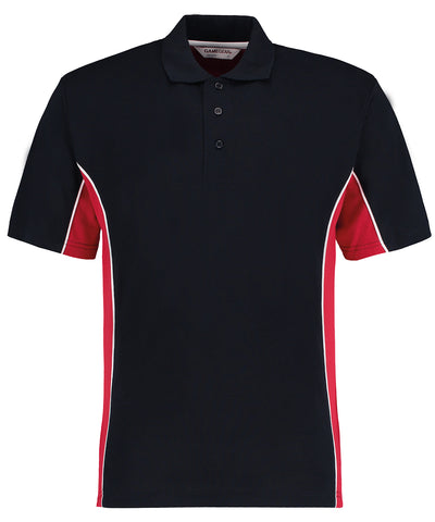 Polo Track (Classic Fit) | Marineblau/Rot/Weiß