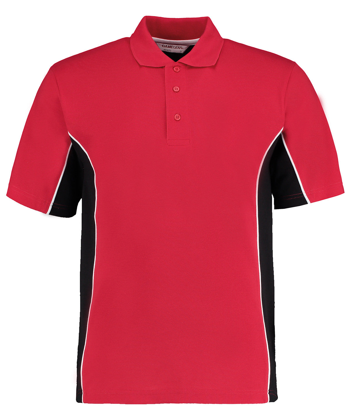 Polo Track (Classic Fit) | Rot/Schwarz/Weiß