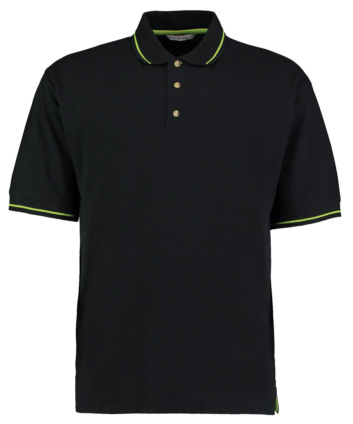 St Mellion Polo (klassische Passform) | Schwarz/Limette