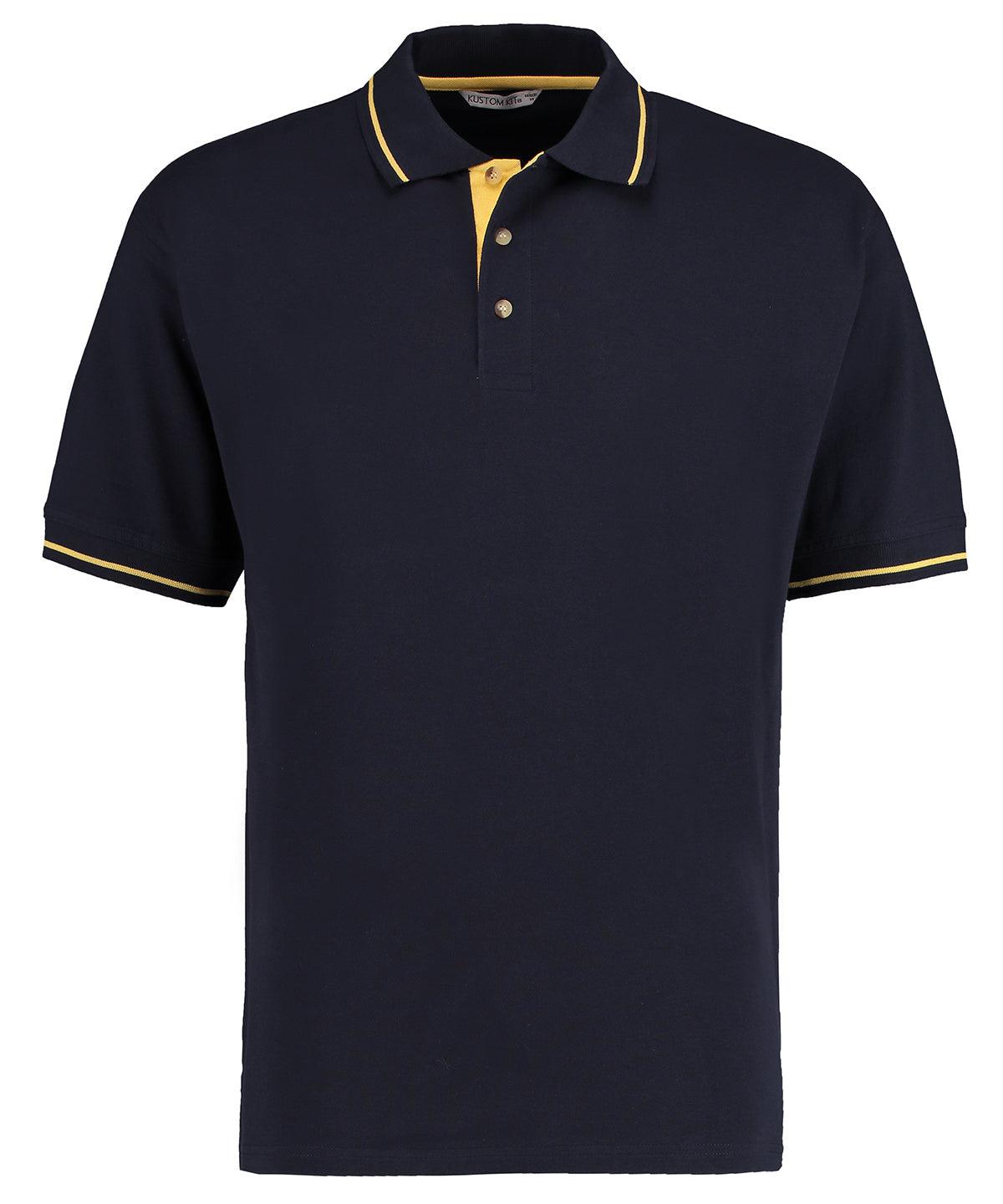 St Mellion Polo (klassische Passform) | Marineblau/Sonnengelb
