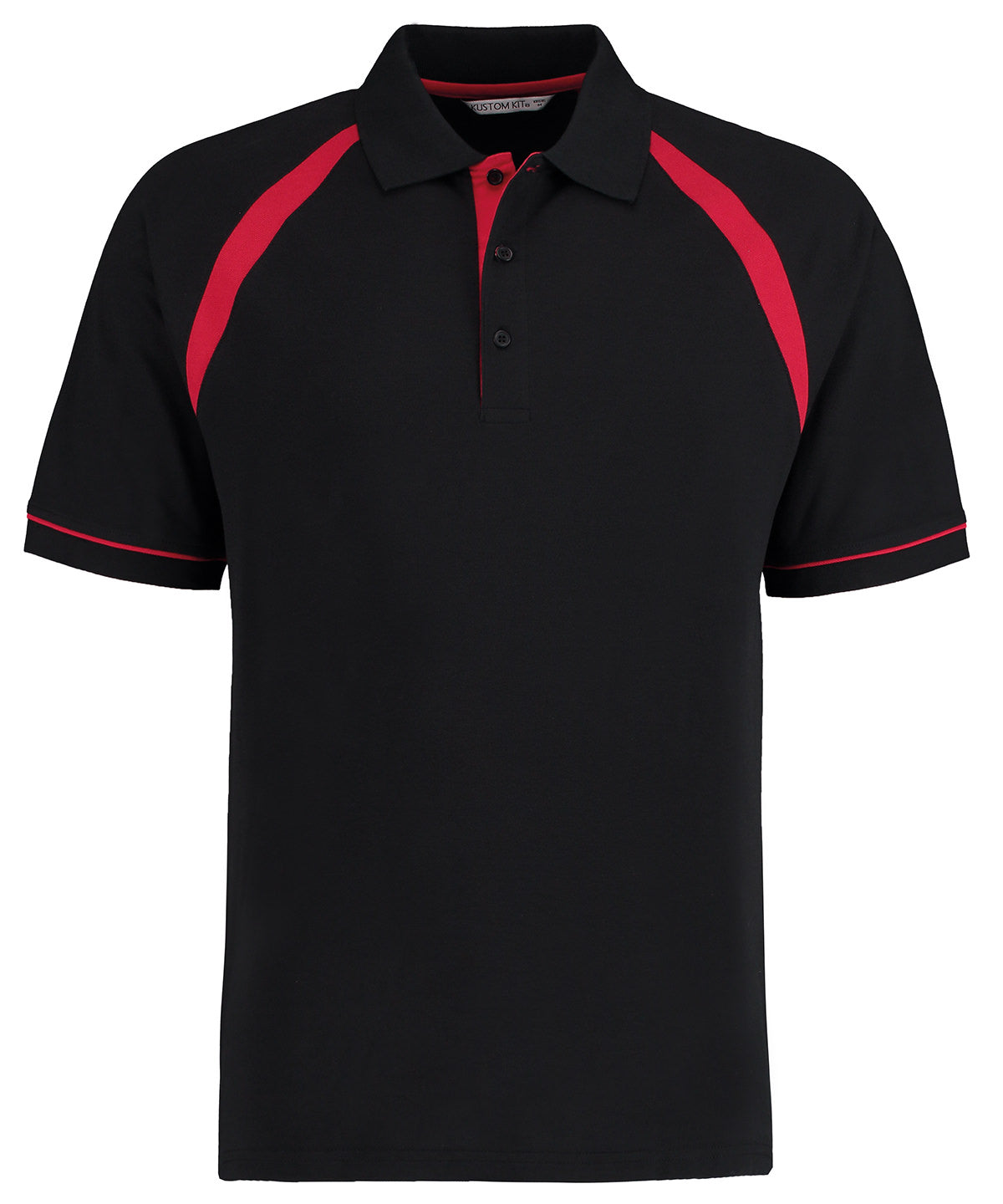 Polo Oak Hill (corte clsico) | Negro/Rojo Brillante