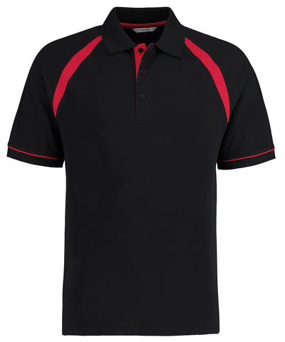 Polo Oak Hill (corte clsico) | Negro/Rojo Brillante