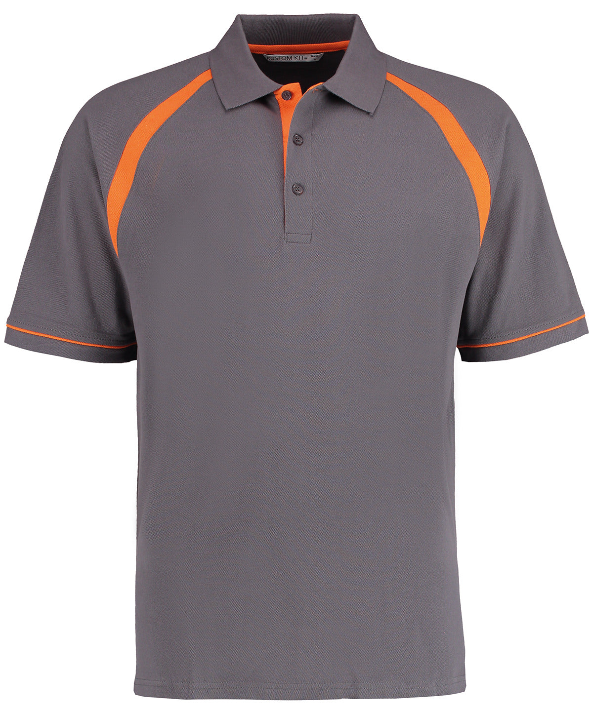 Polo Oak Hill (corte clsico) | Gris/Naranja